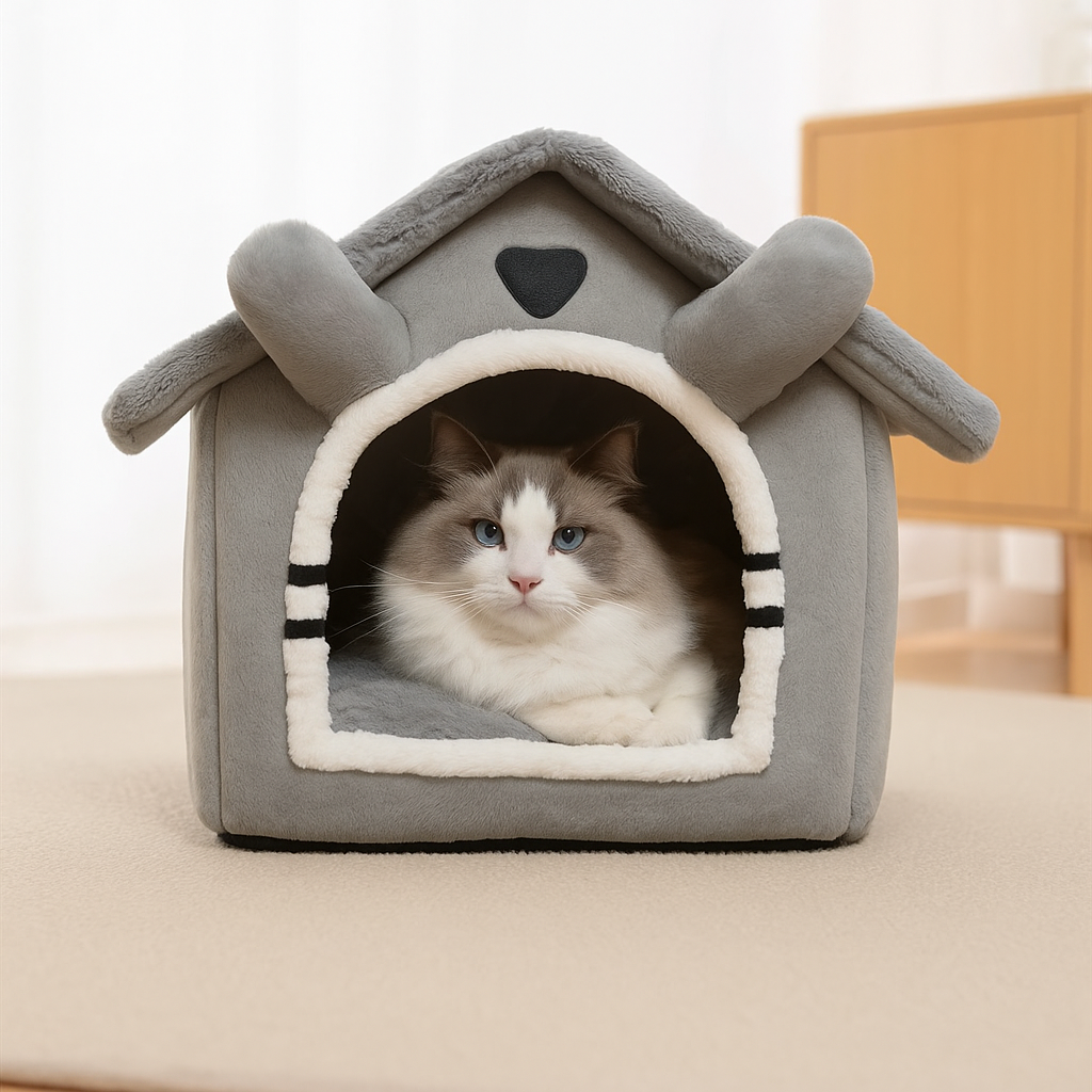 Maison en Peluche pour Chat Maison Minet