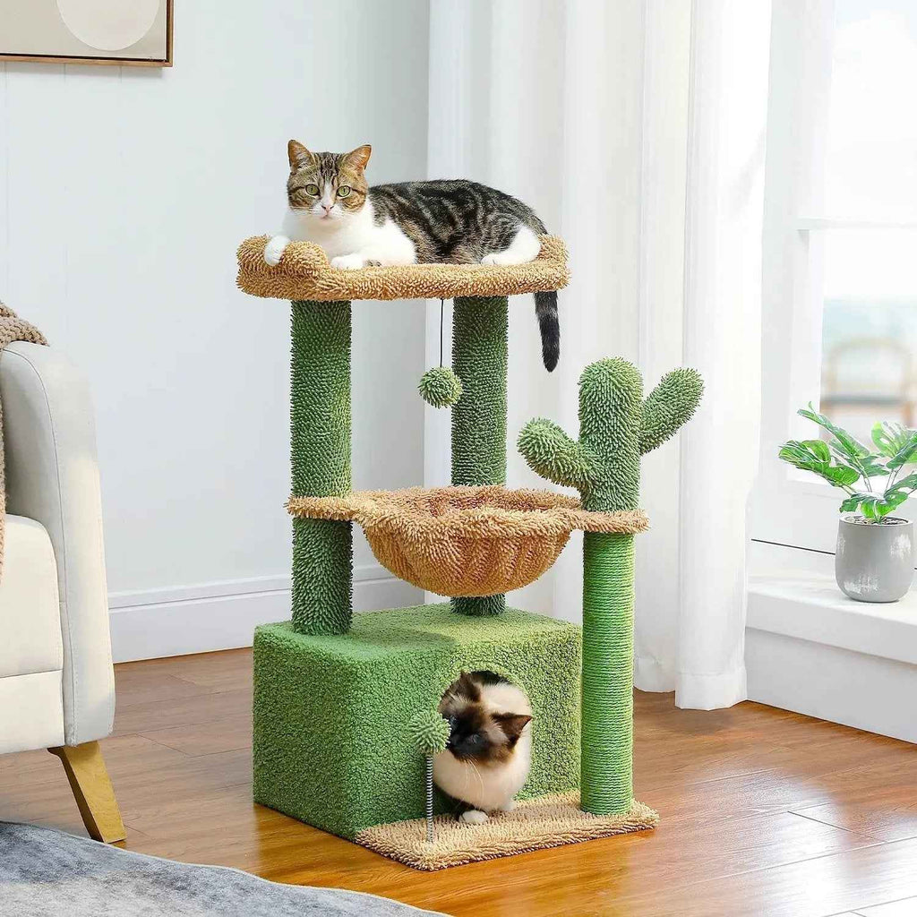 Arbre à chat design cactus - 83cm