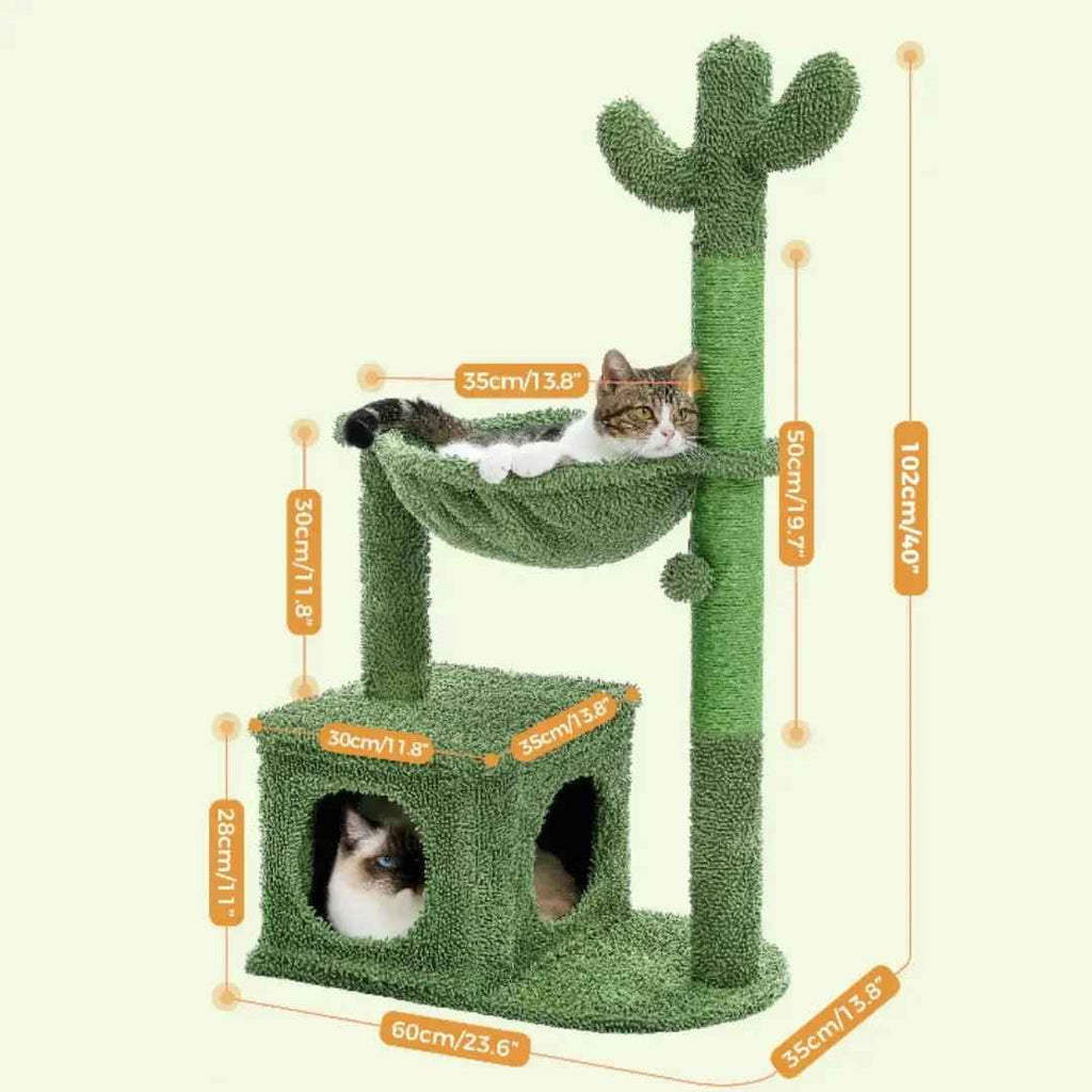Arbre à Chat en Forme de Cactus - 102cm