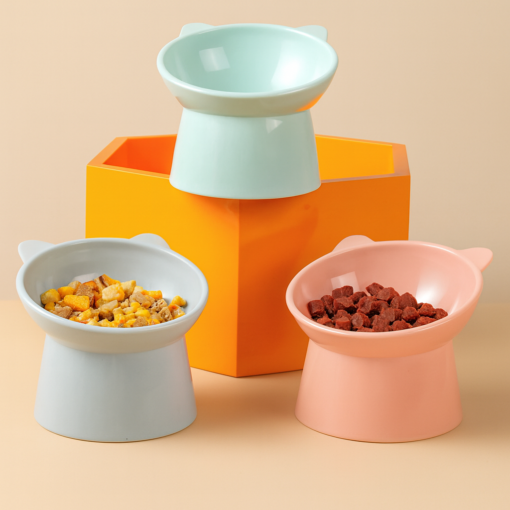 Gamelle Surélevée pour Chat Maison Minet