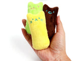 Jouet en Peluche avec Herbe à Chat – Coussin Coloré Anti-Stress pour Chats
