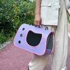 Sac de Transport Pliable pour Chat – Cage Souple Respirante avec Fenêtre et Aération