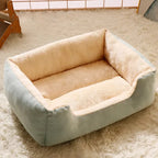 Panier Confortable pour Chat – Lit Douillet en Peluche avec Bords Relevés