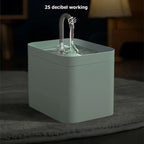 Fontaine à Eau pour Chat avec Bec Transparent – Distributeur Automatique d’Eau Filtrée et Silencieuse