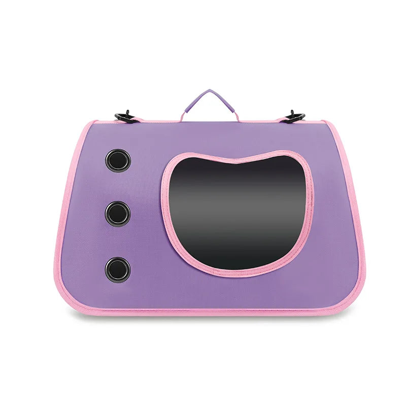 Sac de Transport Pliable pour Chat – Cage Souple Respirante avec Fenêtre et Aération