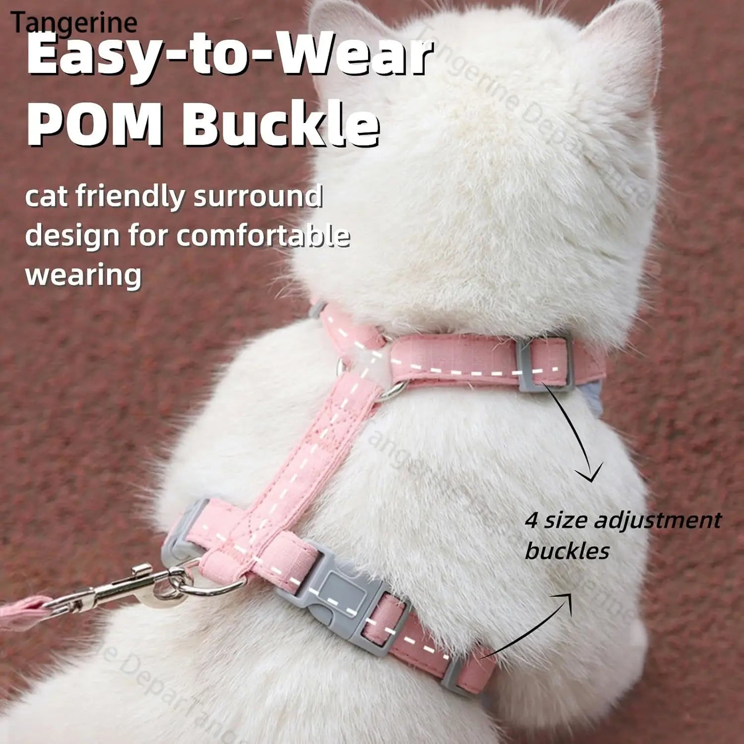 Harnais Réglable pour Chat avec Laisse – Gilet Confortable et Sécurisé pour Promenade