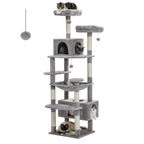 Arbre à Chat XXL – Tour Multifonction avec Niche, Hamac, Griffoirs et Plateformes | Stable et Confortable