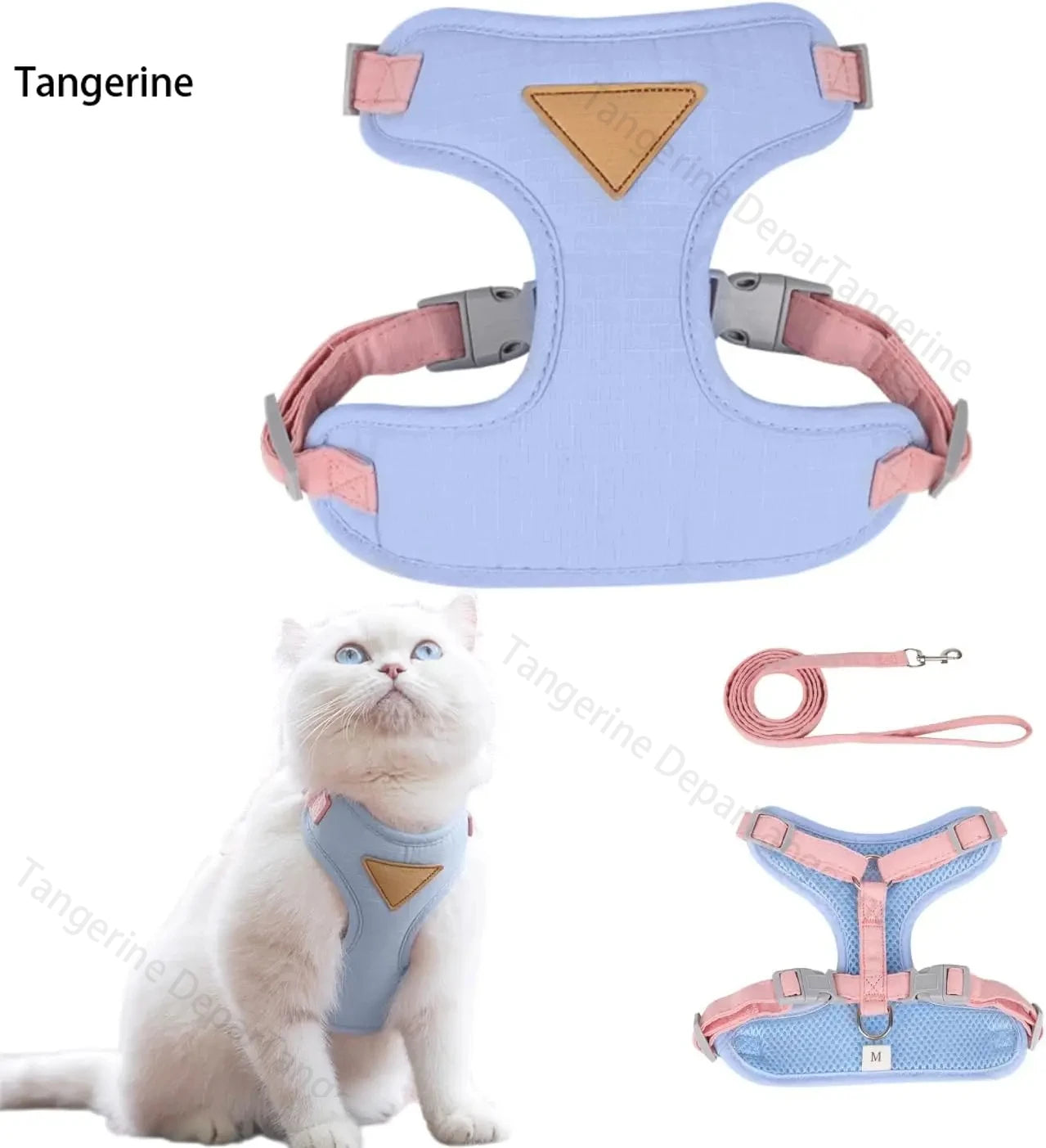 Harnais Réglable pour Chat avec Laisse – Gilet Confortable et Sécurisé pour Promenade
