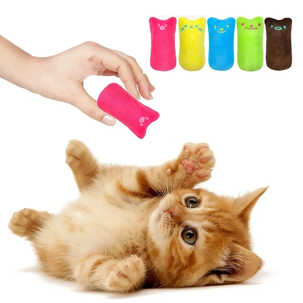 Jouet en Peluche avec Herbe à Chat – Coussin Coloré Anti-Stress pour Chats