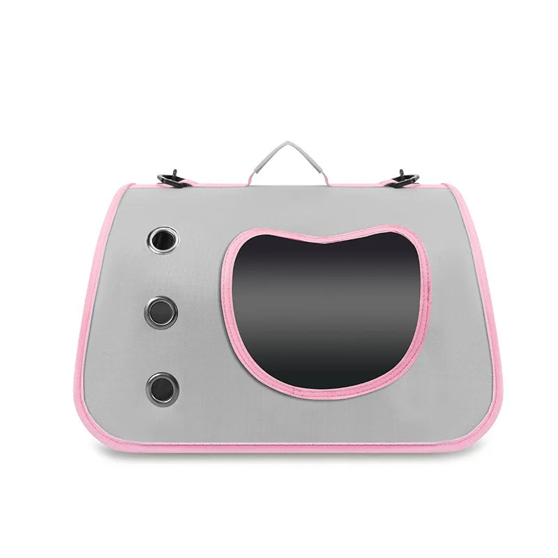 Sac de Transport Pliable pour Chat – Cage Souple Respirante avec Fenêtre et Aération