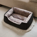 Panier Confortable pour Chat – Lit Douillet en Peluche avec Bords Relevés