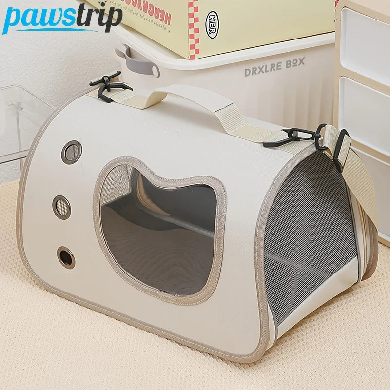 Sac de Transport Pliable pour Chat – Cage Souple Respirante avec Fenêtre et Aération