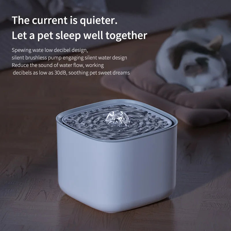 Fontaine à Eau pour Chat – Distributeur Automatique d’Eau Fraîche et Filtrée