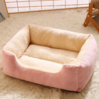 Panier Confortable pour Chat – Lit Douillet en Peluche avec Bords Relevés