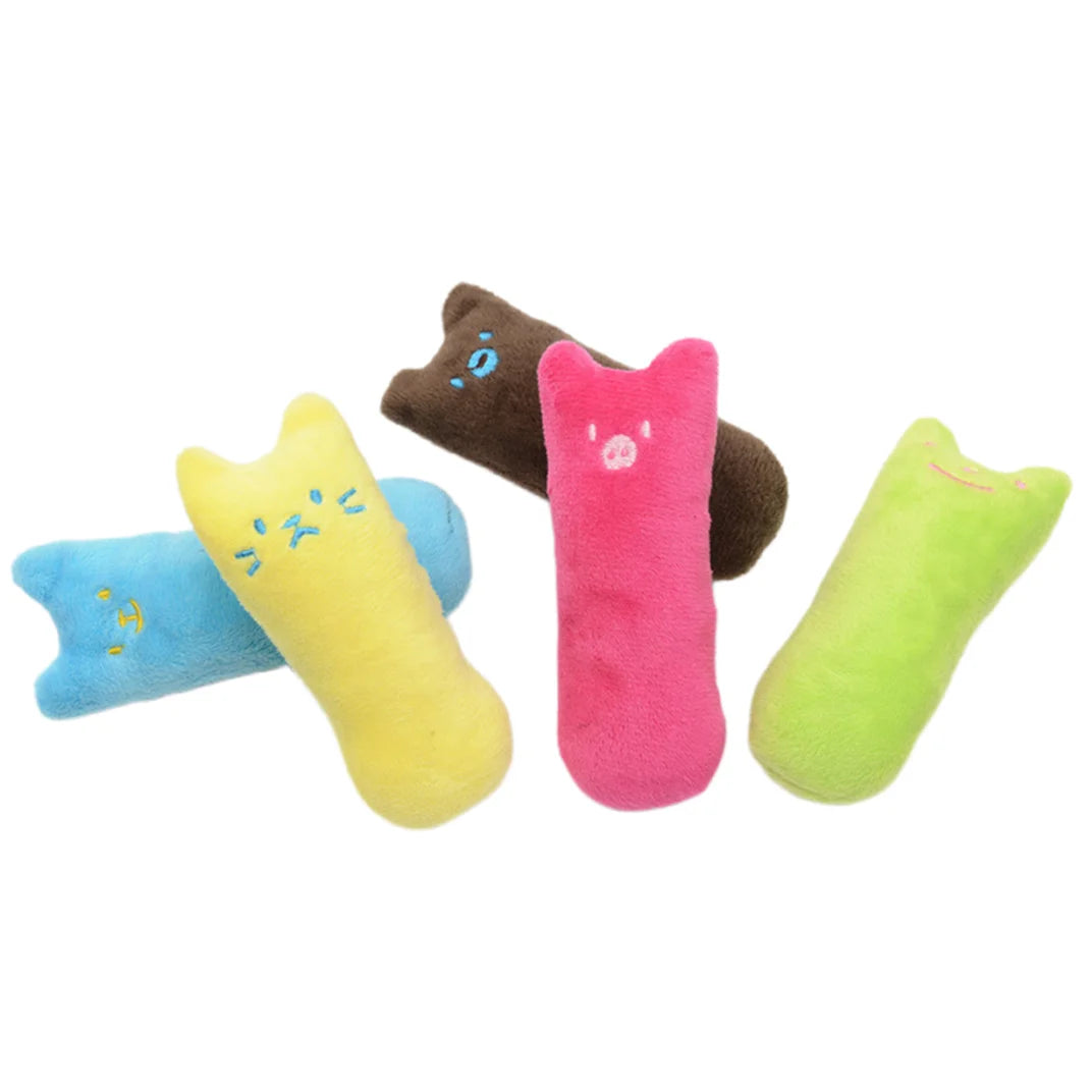 Jouet en Peluche avec Herbe à Chat – Coussin Coloré Anti-Stress pour Chats