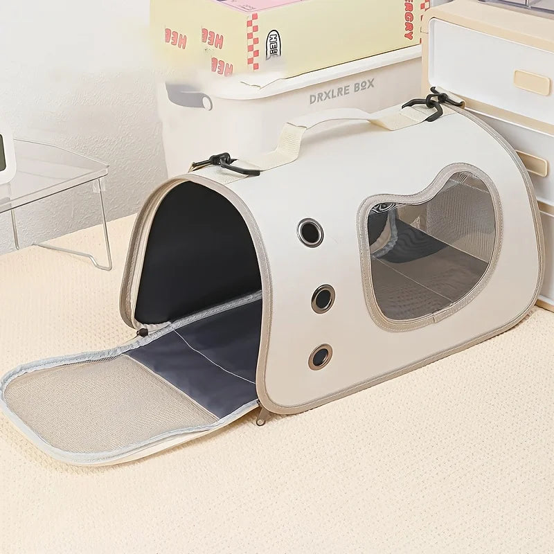 Sac de Transport Pliable pour Chat – Cage Souple Respirante avec Fenêtre et Aération