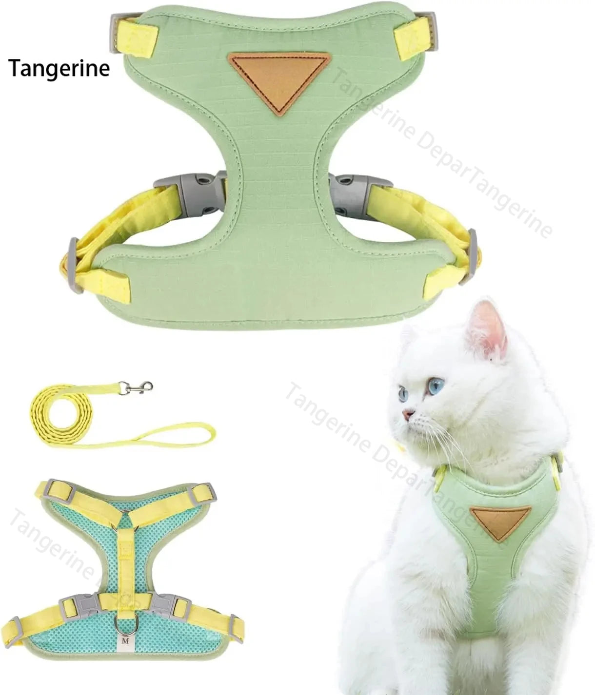 Harnais Réglable pour Chat avec Laisse – Gilet Confortable et Sécurisé pour Promenade