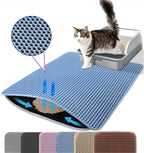 Tapis de Litière pour Chat – Capture Efficace de Tous Types de Litière | Antidérapant & Facile à Nettoyer