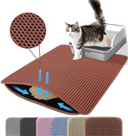 Tapis de Litière pour Chat – Capture Efficace de Tous Types de Litière | Antidérapant & Facile à Nettoyer
