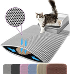 Tapis de Litière pour Chat – Capture Efficace de Tous Types de Litière | Antidérapant & Facile à Nettoyer