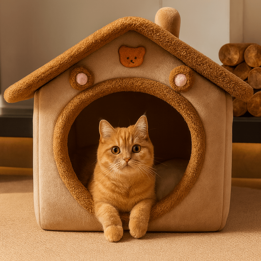 Maison en Peluche pour Chat Maison Minet