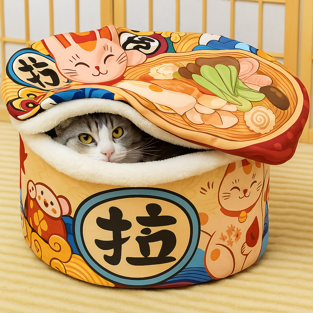 Panier Ramen Noodle pour Chat Maison Minet